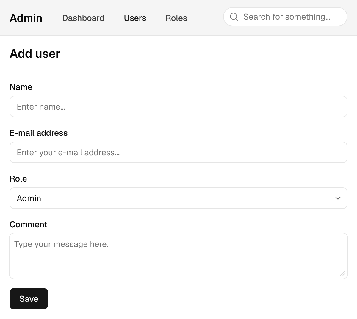Both regular and round inputs