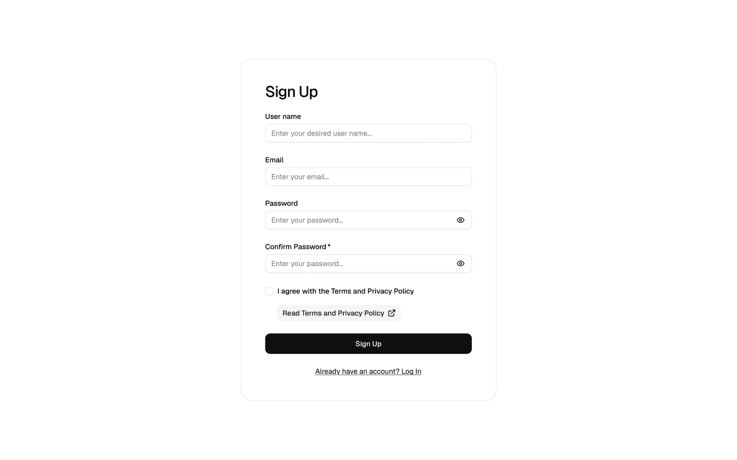 Application UI block